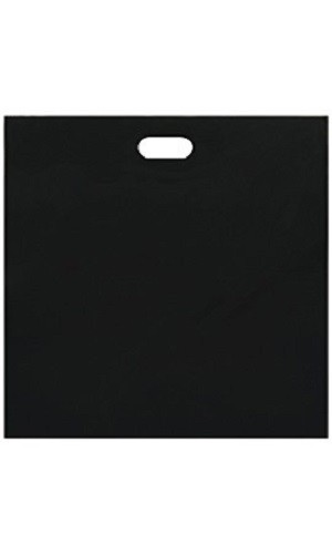 Plastic Shopping Bags 500 Black Low Density Retail Merchandise 20" x 20 x 5"