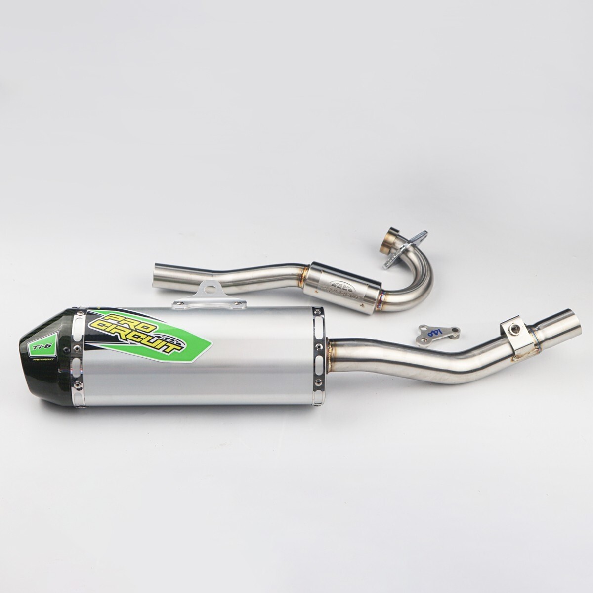 Full System Complete Muffler Exhaust Green Carbon Fit FOR KAWASAKI KLX140L KLX