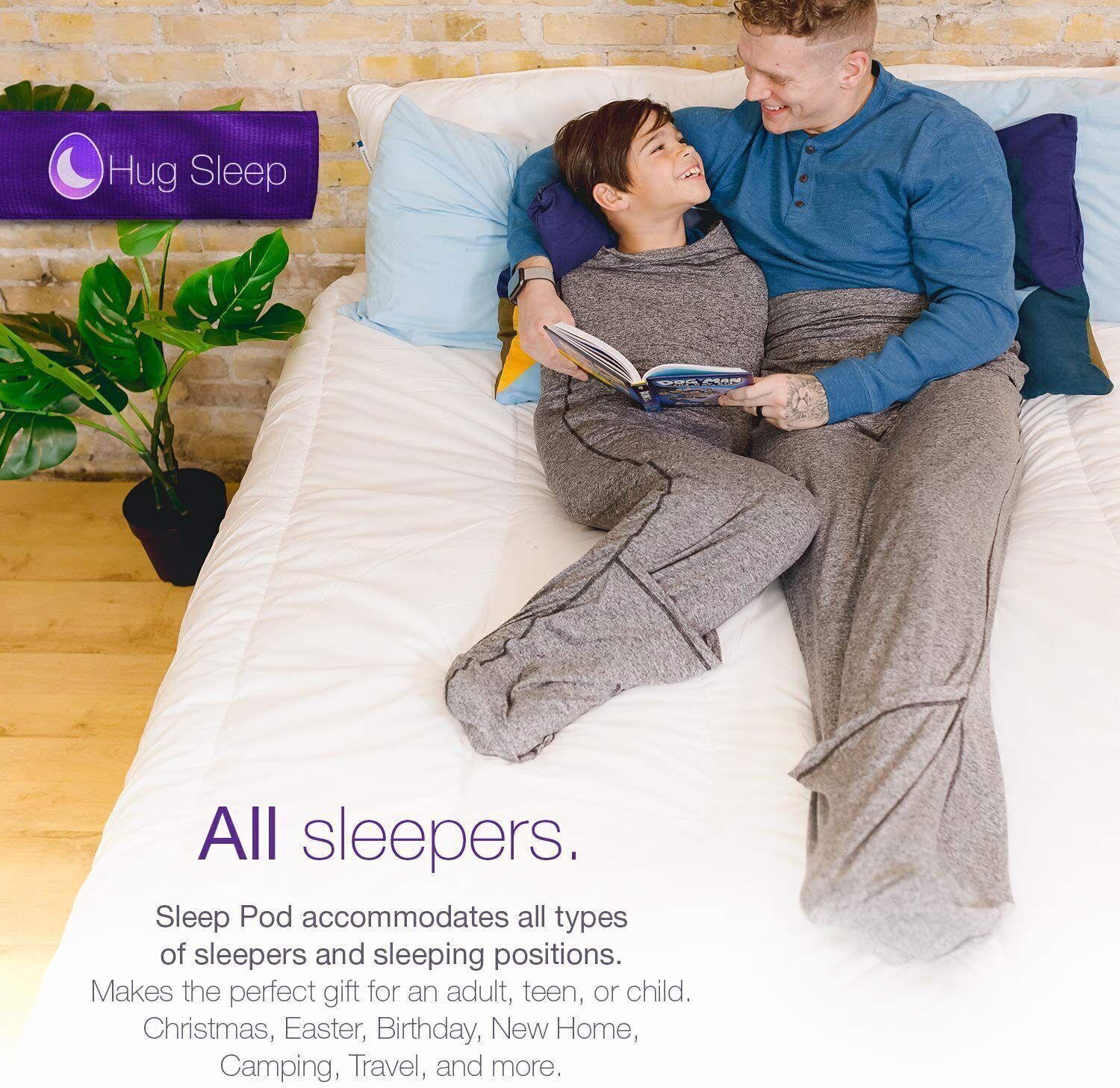 2025 New Hooded Sleep Pod-The Original Machine Washable Wearable Blanket Cocoon