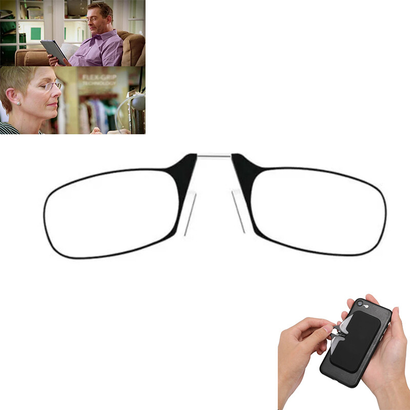 Flexible Portable Mini Nose Clip Reading Glasses Wallet Pocket Phone 1.0 2.0 3.0