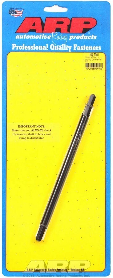 ARP 154-7901 Oil Pump Driveshaft High Volume Hardened Ford 351W 5.8L Windsor SBF