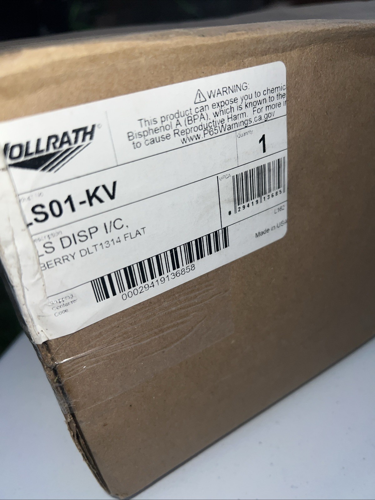 Vollrath Lid Saver LS01-KV Cup Lid Dispenser Ice Coffee Berry DLT1314 Flat