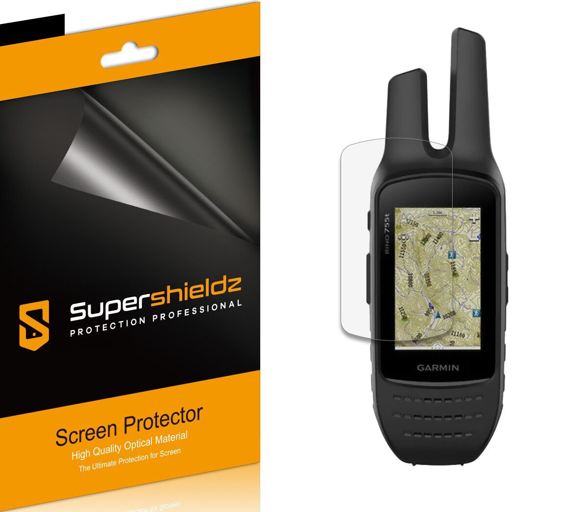6X Supershieldz Clear Screen Protector for Garmin Rino 750 / 755T