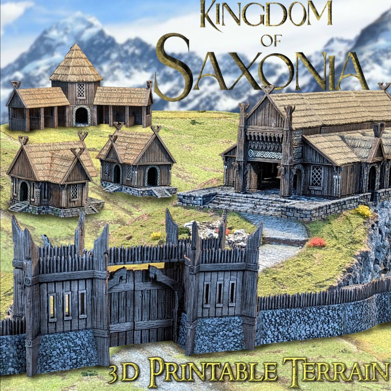 Kingdom of Saxonia Rohan Villager House 28mm Tabletop Terrain