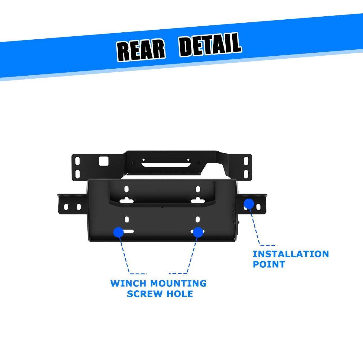 前杆绞车安装适用于 2017 - 2025 福特 F250/F350(不包括柴油型号)