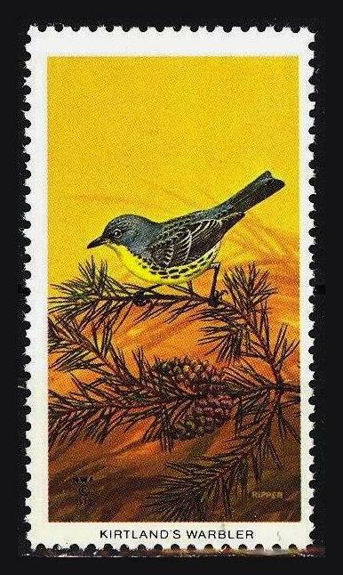 National Wildlife Federation Stamp - 1973 MNH - Kirtland's Warbler