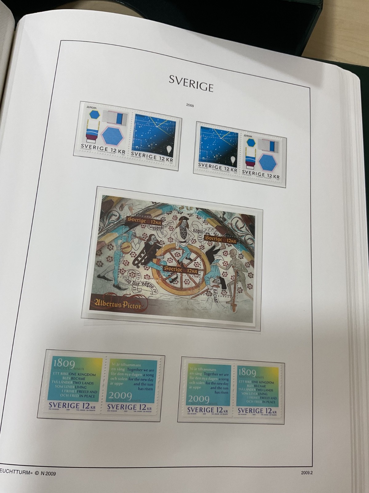 Sweden stamps. MNH. 2009 - 2011. Kabe album. G/200*
