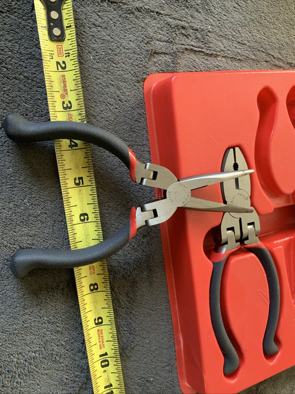 Blue Point 3pc Flexible Pliers Set…3pc…good Snape…tray Is Cracks…