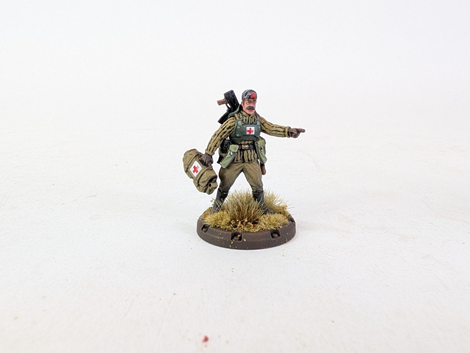 Dust Tactics Red Guards Command Squad Miniatures PRO PAINTED