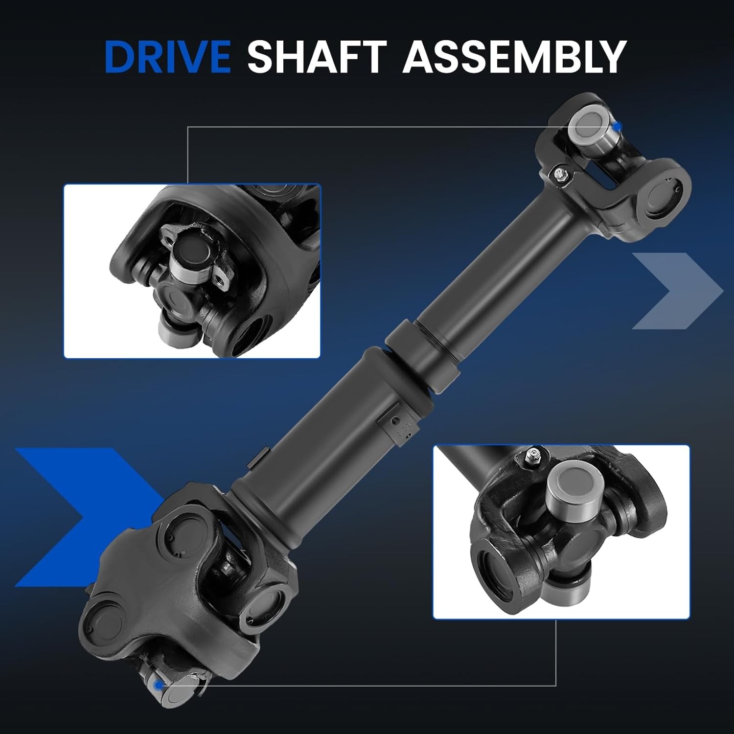 936-085 Rear Drive Shaft Assembly - Compatible with 1997-2006 Jeep Wrangler -...