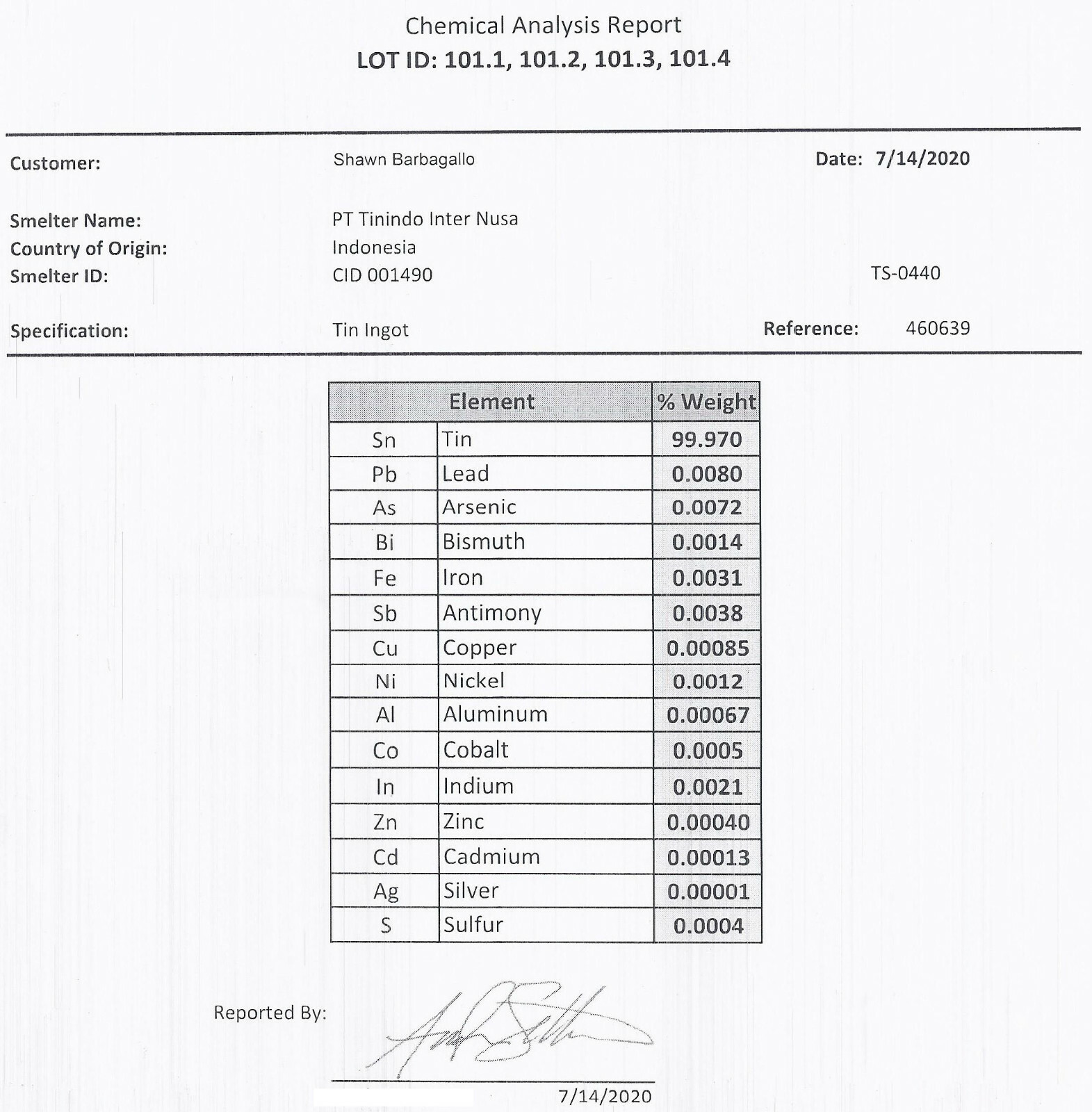 2 Ounces TIN metal Ingot 99.97% pure element Bullion - 56.7+ grams lb BAR