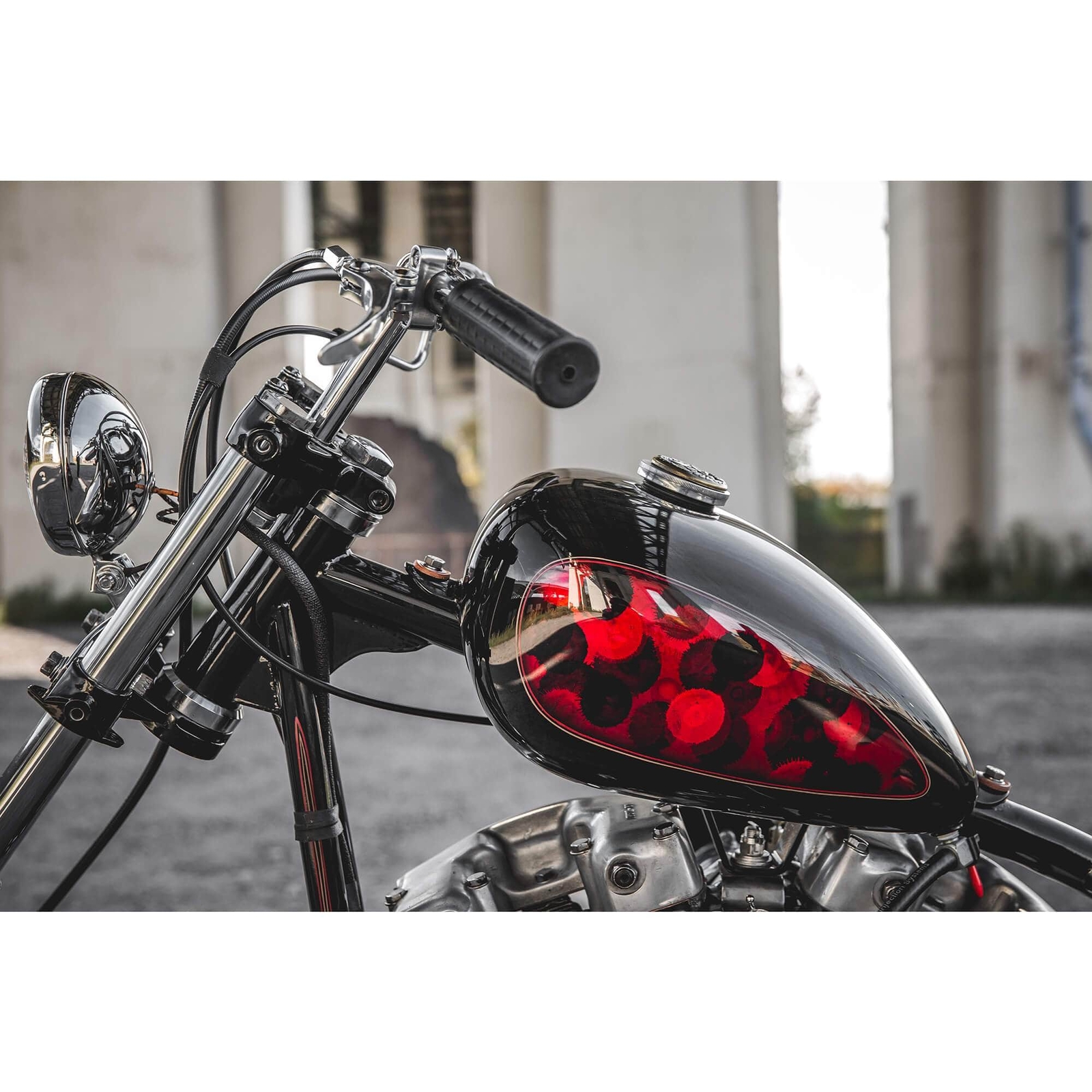 Lowbrow Customs Mid Tunnel P-Nut Gas Tank peanut wassell bobber chopper Triumph