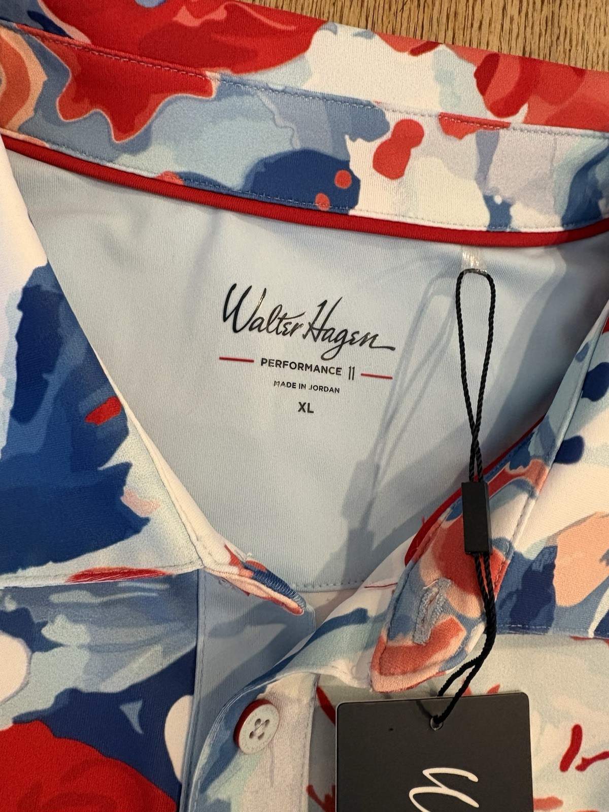 Walter Hagen Performance 11 Men's Golf Polo Shirt Floral XL