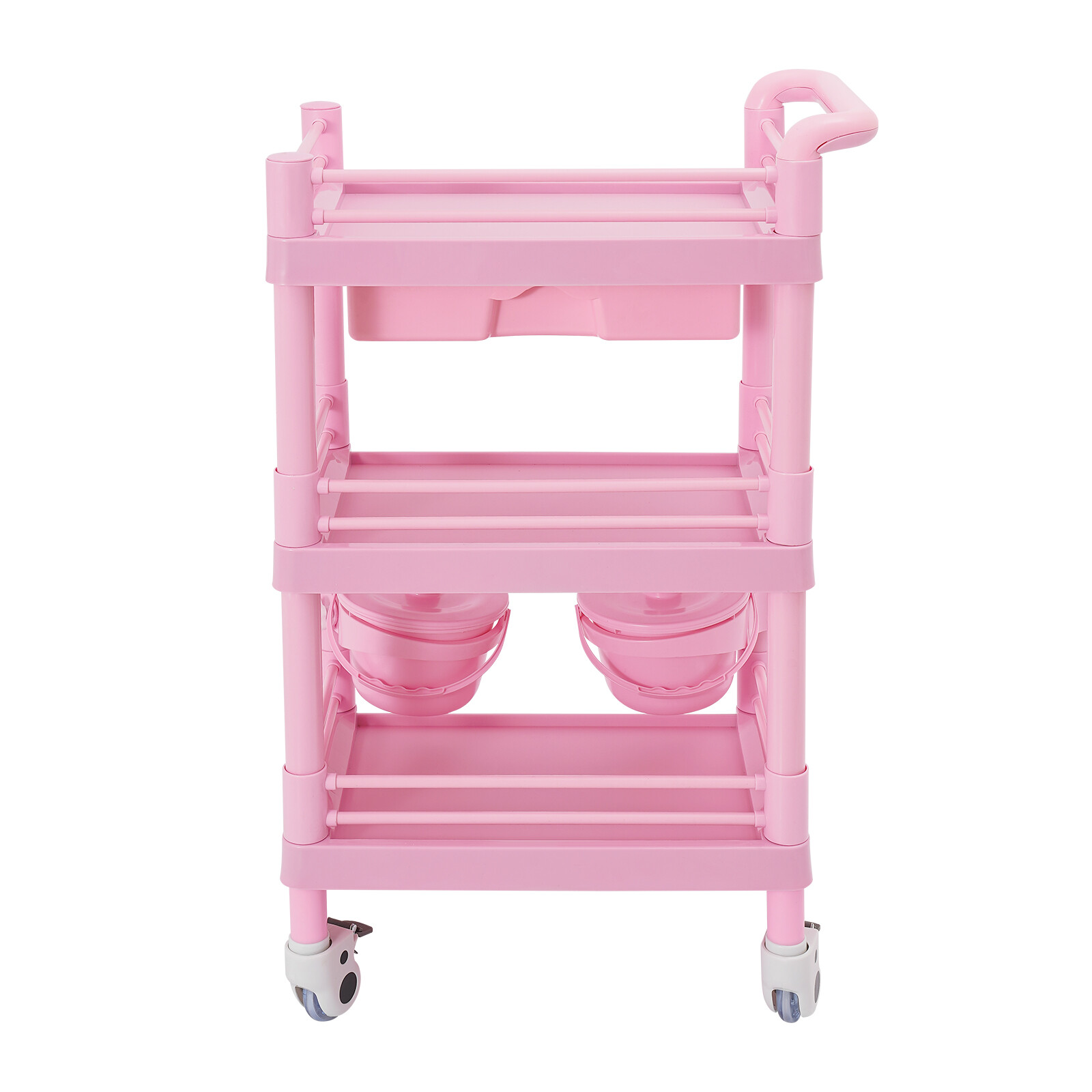 80kg/176.37lbs Movable Salon Storage Cart Beauty Organizer Mobile Storage Cart