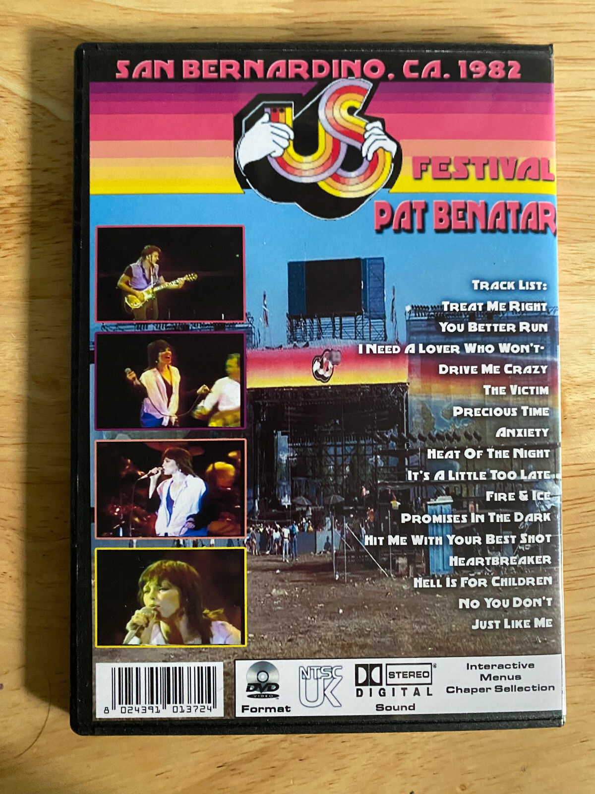 Pat Benatar - Live at Us Festival '82 San Bernadino DVD Neil Thomas Giraldo