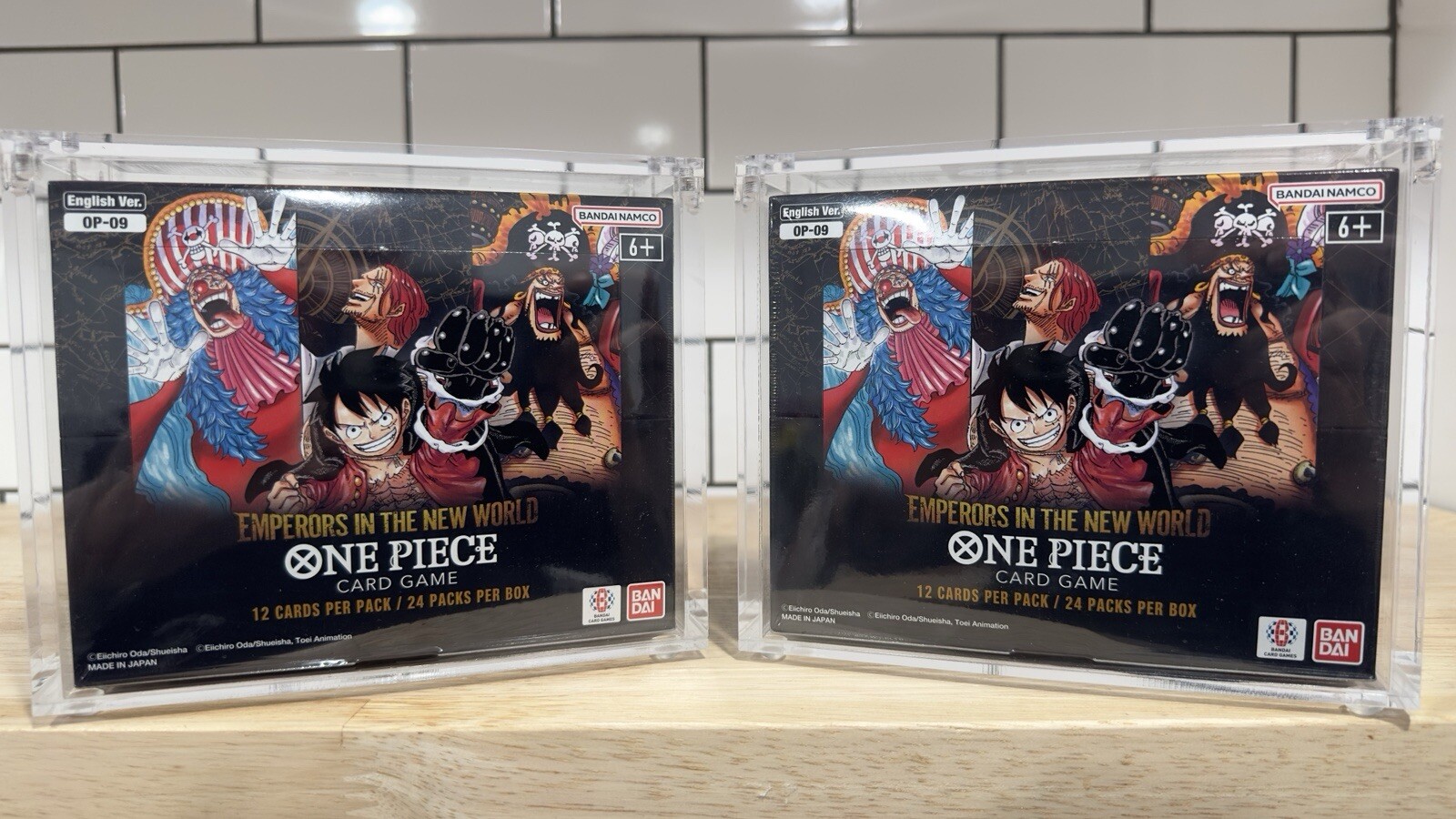 One Piece Booster Box Acrylic Case Magnetic Lid - UV Resistant - US seller
