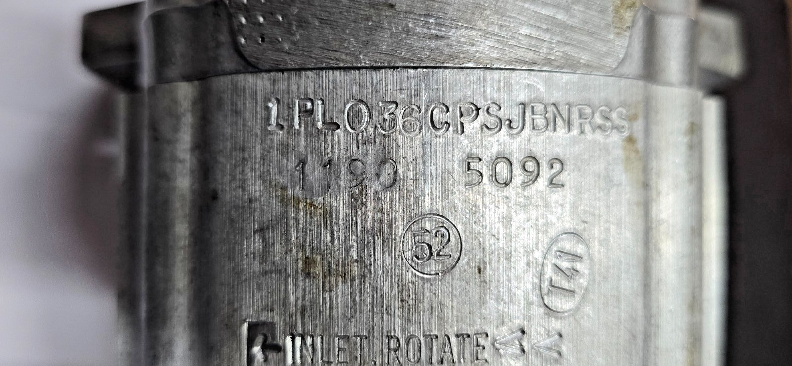 1PL036CPSJBNRSS 1190 5092 Hydraulic Pump NEW INLET ROTATE UK 1PLO36CPSJBNRSS