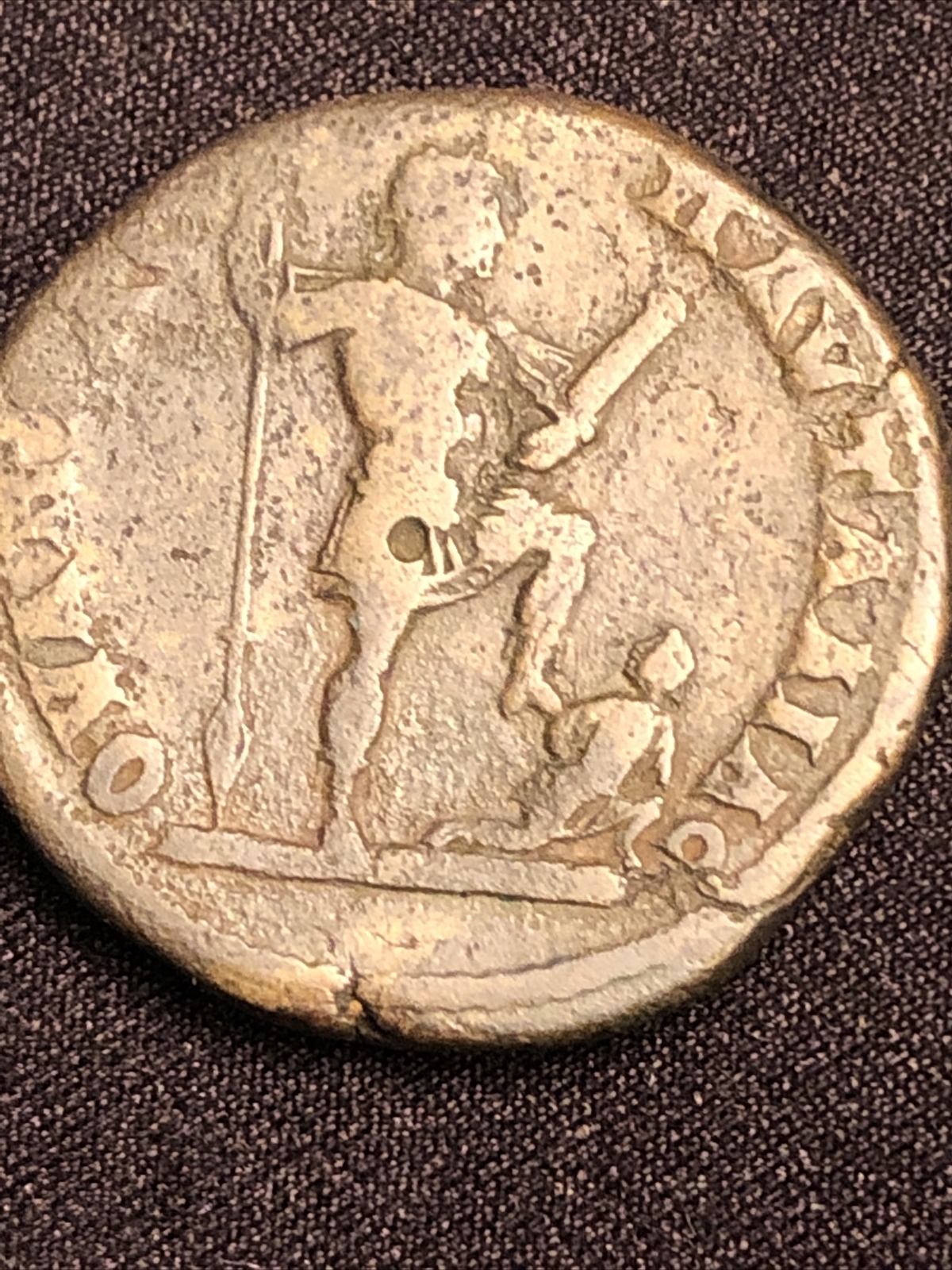 caracalla ae 29 bronze ad198-217 17.78 Grams Thrace Pautalia , Rev Standing