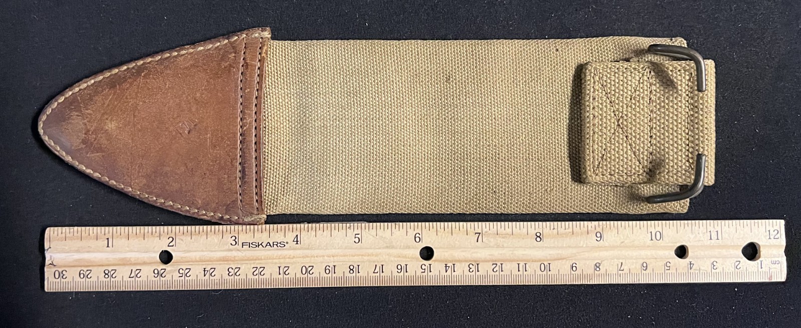 WWI US M1910 M1917 Bolo Fighting Knife Canvas Scabbard #4