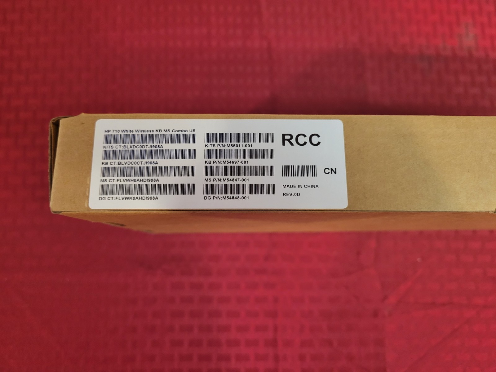 NEW SEALED!! HP 710 Wireless KB/ Mouse Combo M55011-001 M54697-001 M54847-001