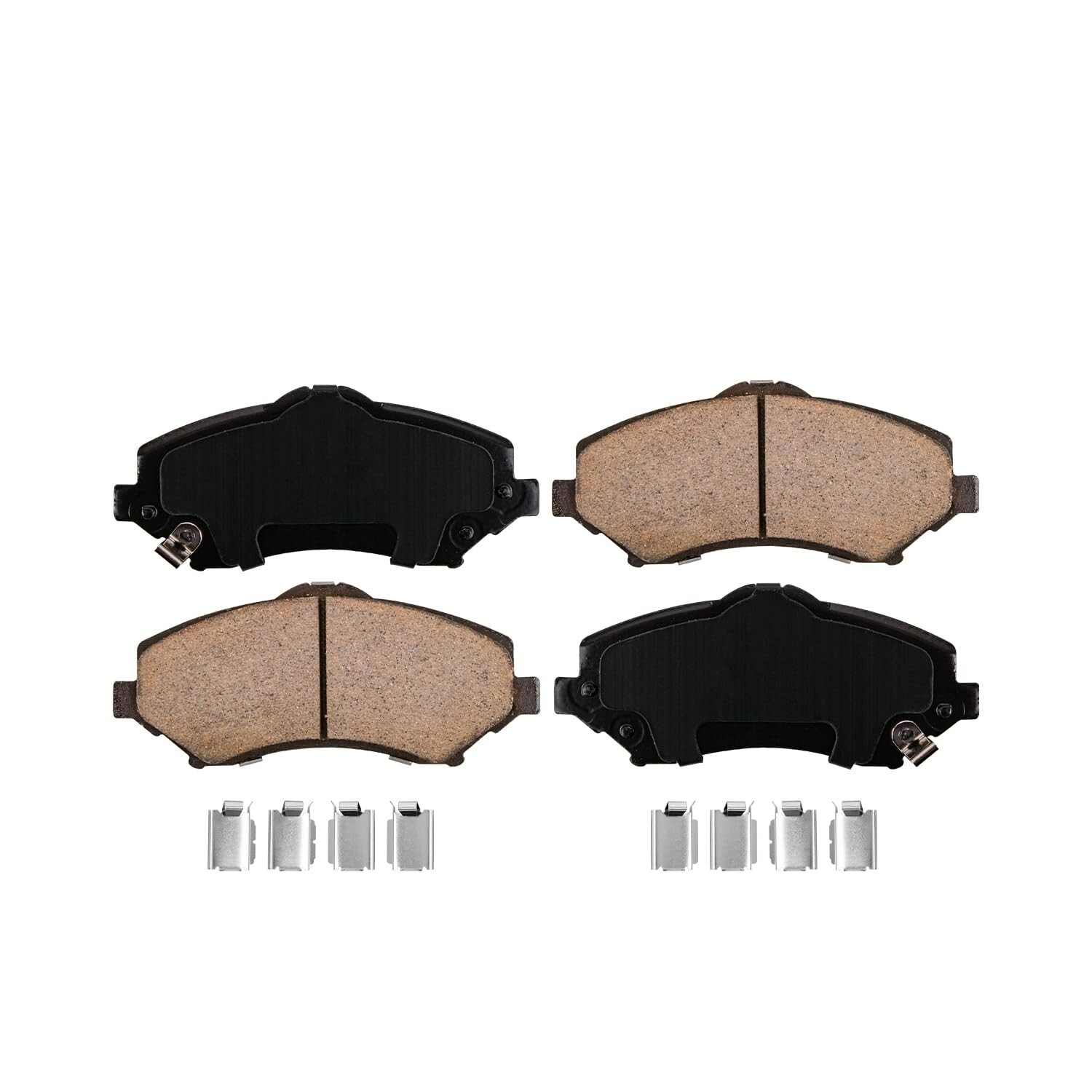 Front Rear Ceramic Pads for 07-18 Wrangler 08-12 Jeep Liberty 07-11 Dodge Nitro