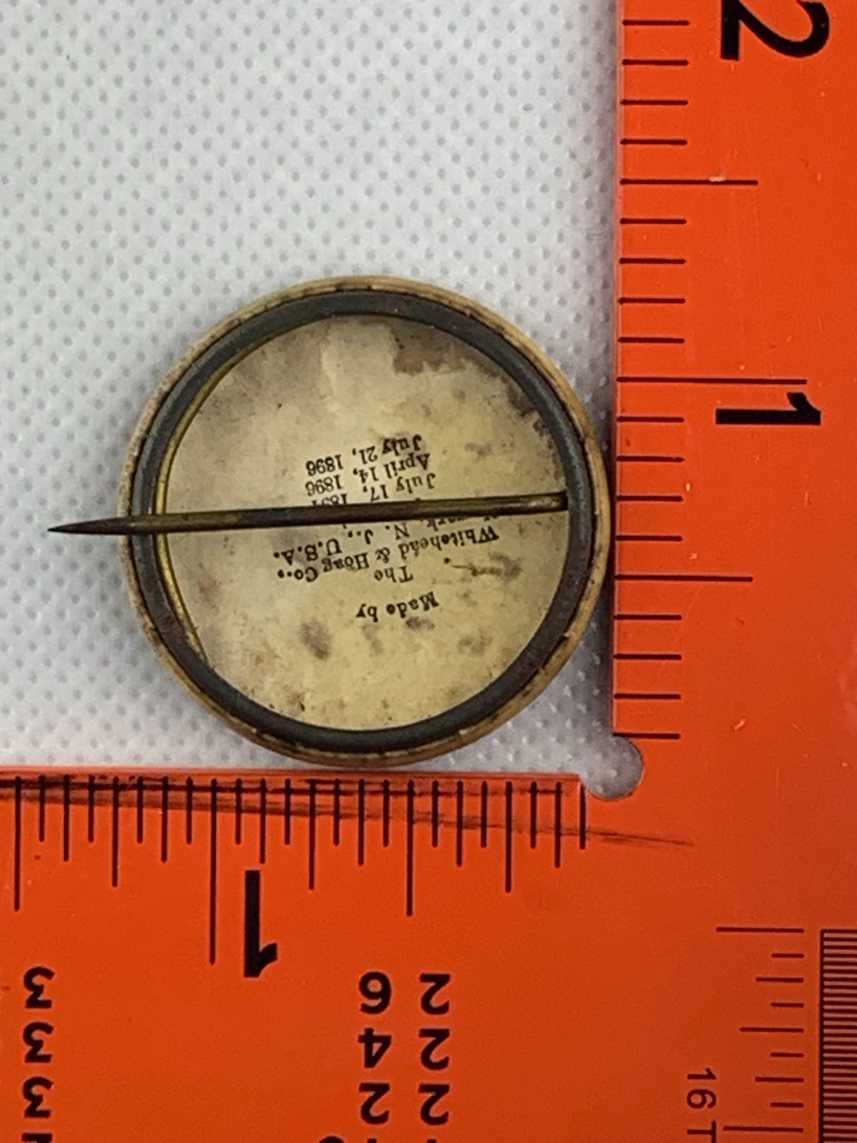 C1890's - Remember The Maine Celluloid Pinback Button American History - B3