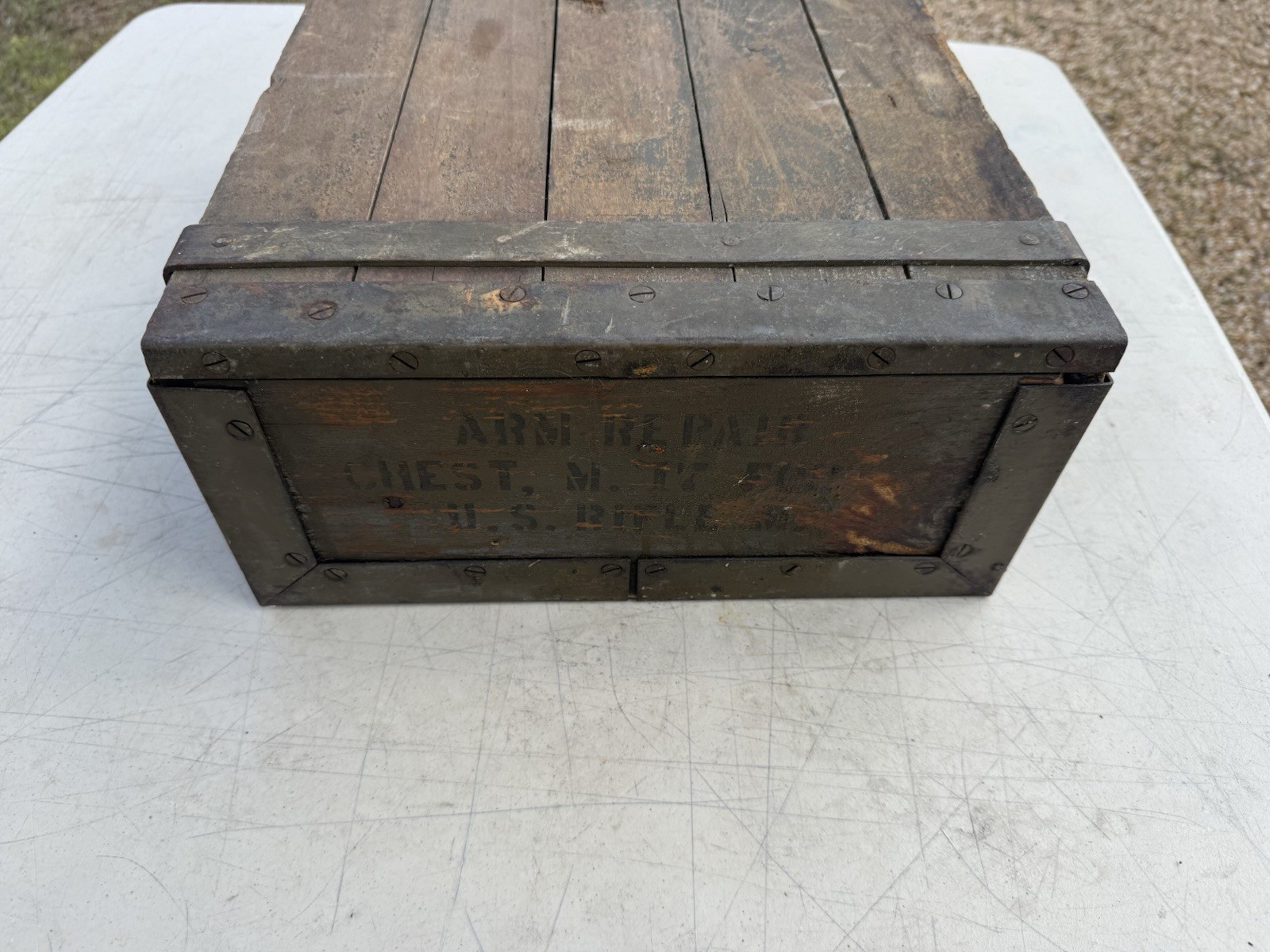 US Army Military Wooden - US M1917/P14 ARMORER REPAIR CHEST