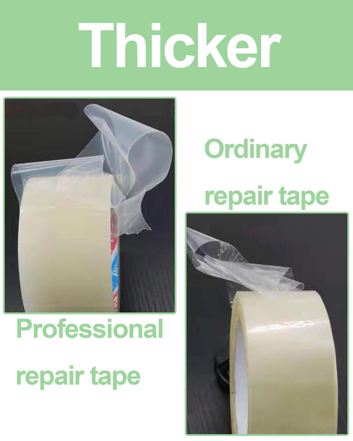 Greenhouse Plastic Repair Tape Clear Poly Film Patch Roll 2x108