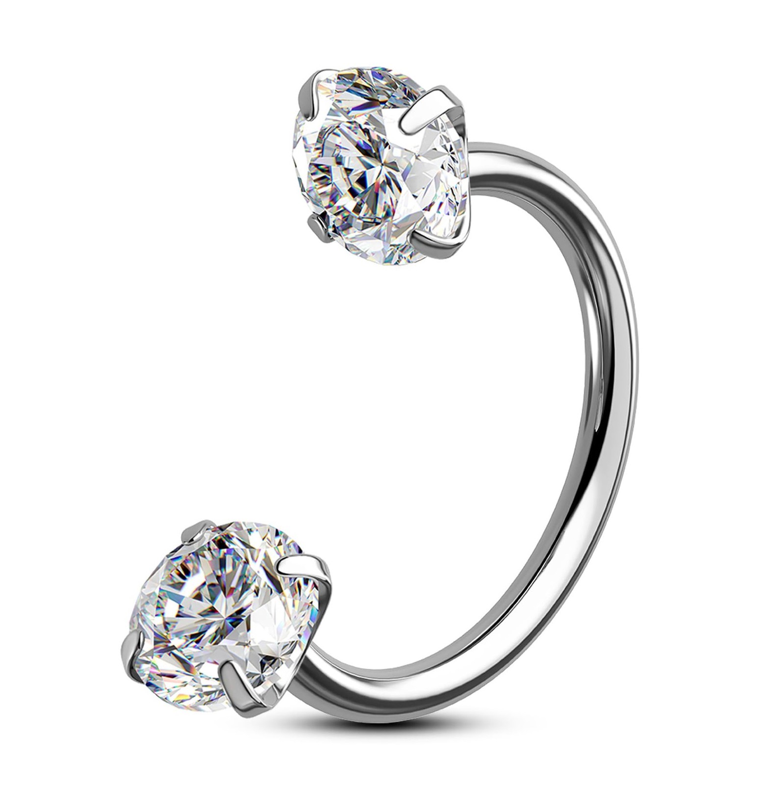 Women Men Nose Rings Hoops Nose Studs Surgical Steel Jewelry Silver Gold Black