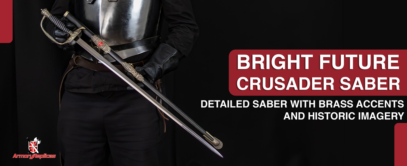 FAVORED FORTUNE KNIGHT CRUSADER COMMANDER TEMPLAR HISTORICAL REPLICA SABER SWORD