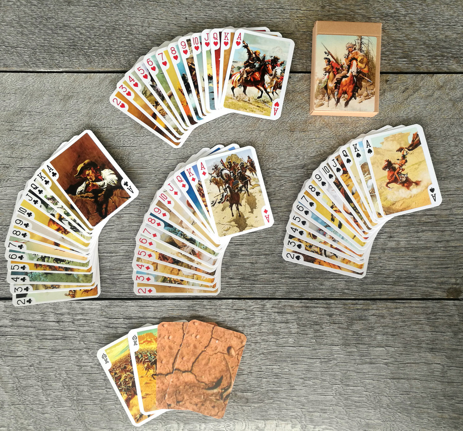 Playing Cards (Poker Deck 54Cards) COWBOYS Vintage Cowboy Western Art 031