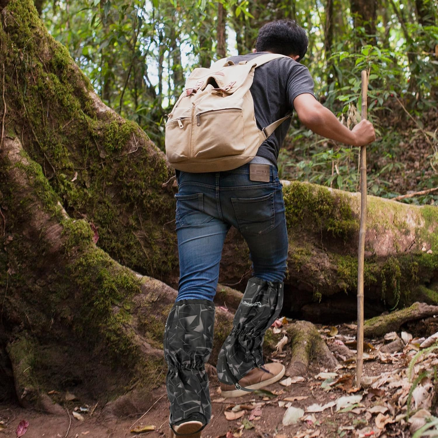 Waterproof Adjustable Leg Gaiters for Men and Women Snow Boot Gaiters for Hiking