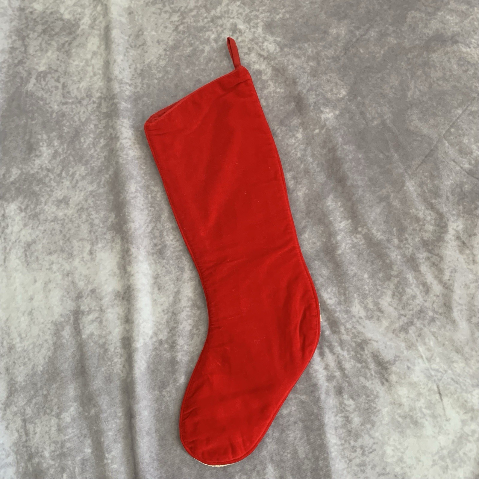 Vintage Needlepoint Wool Christmas Stocking Snowman Reindeer Holiday