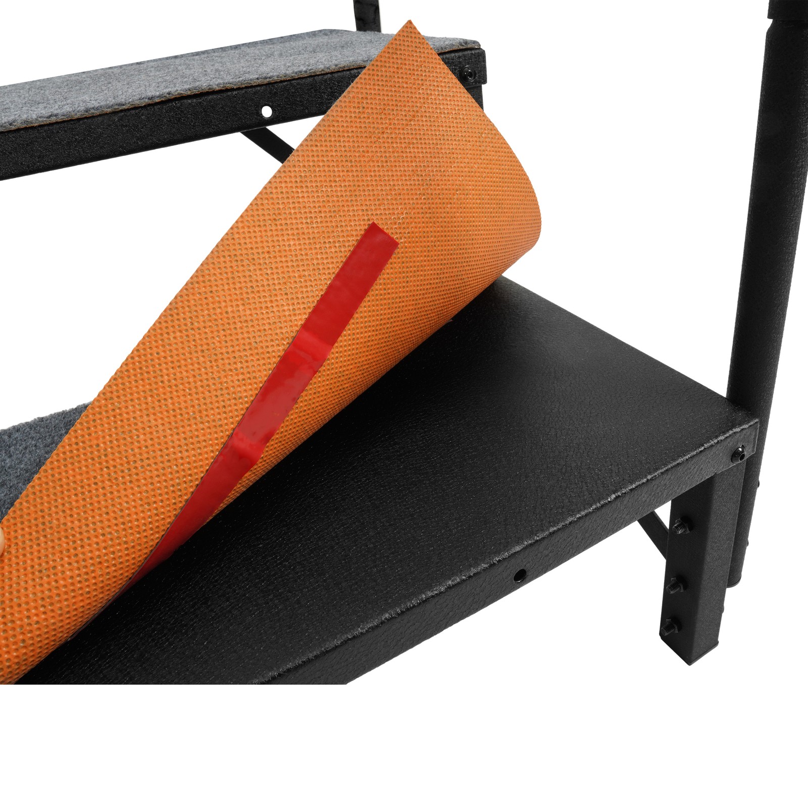 2 Steps Ladder RV Step w/Handrail For Trailer Travel Camper Mobile Home Stairs