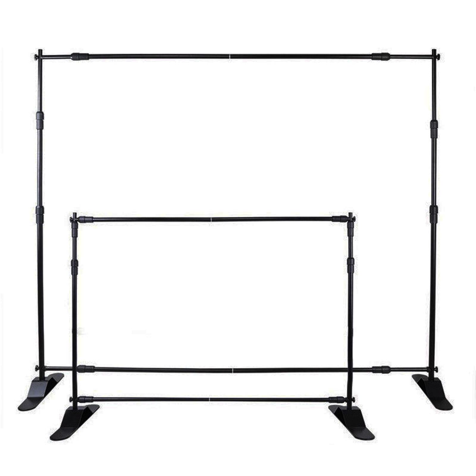 8'x10' Step and Repeat Banner Stand Adjustable Telescopic Trade Show Backdrop US