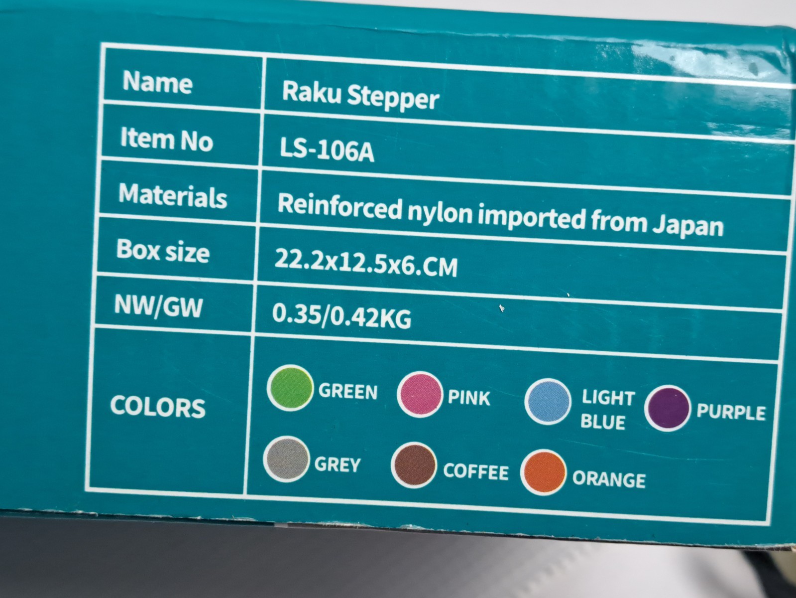 Easy To Carry Raku Stepper Exercise Fitness Workout Machine Grey Open Box NEW