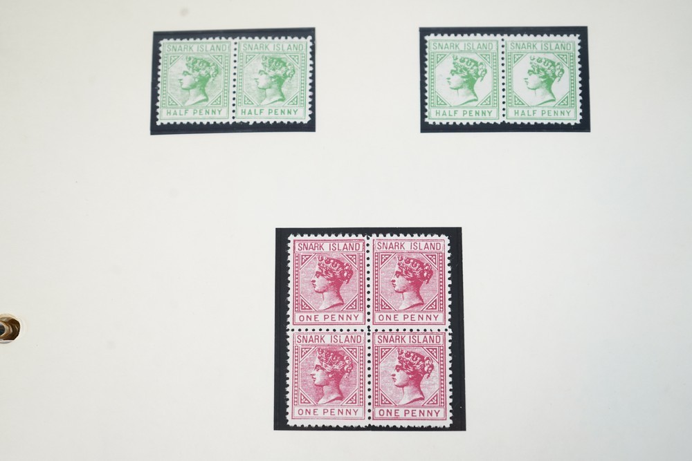 SNARK ISLAND 1980S FANTASY PHILATELY COLLECTION OF CINDERELLAS & COVERS