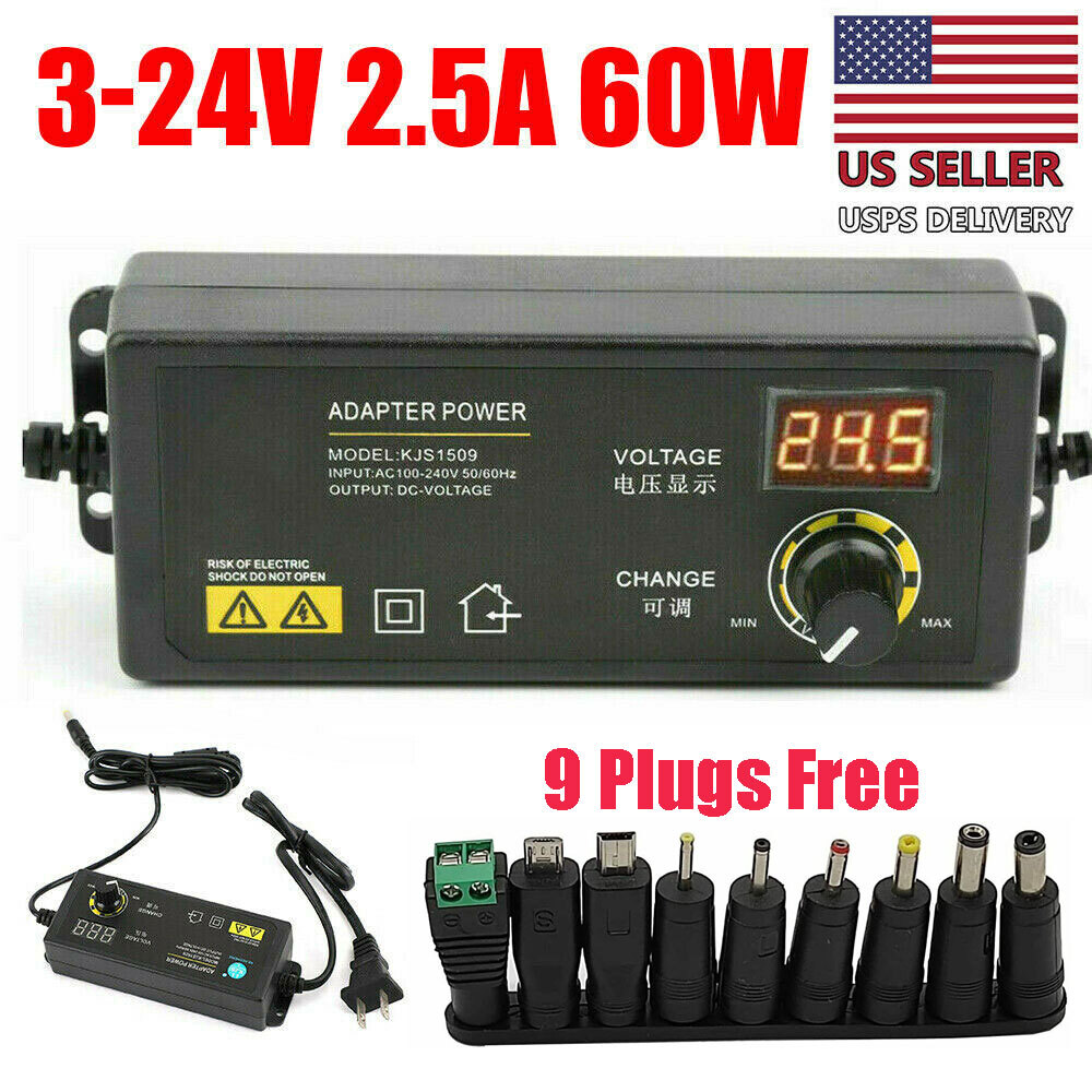 Adjustable power supplies Voltage 3 to 24V AC/DC Switch Supply LED Display