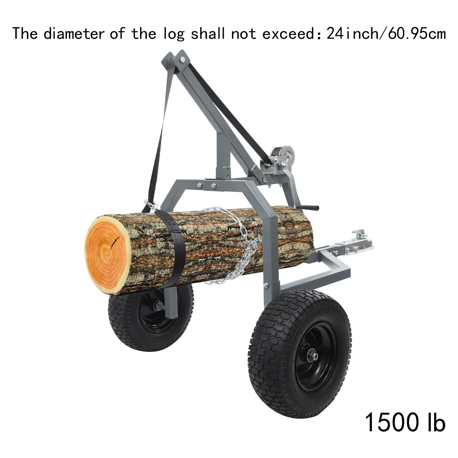 Heavy Logs Skidder Logging Trailer Transporting Cart Trolley Log Skidding Arch