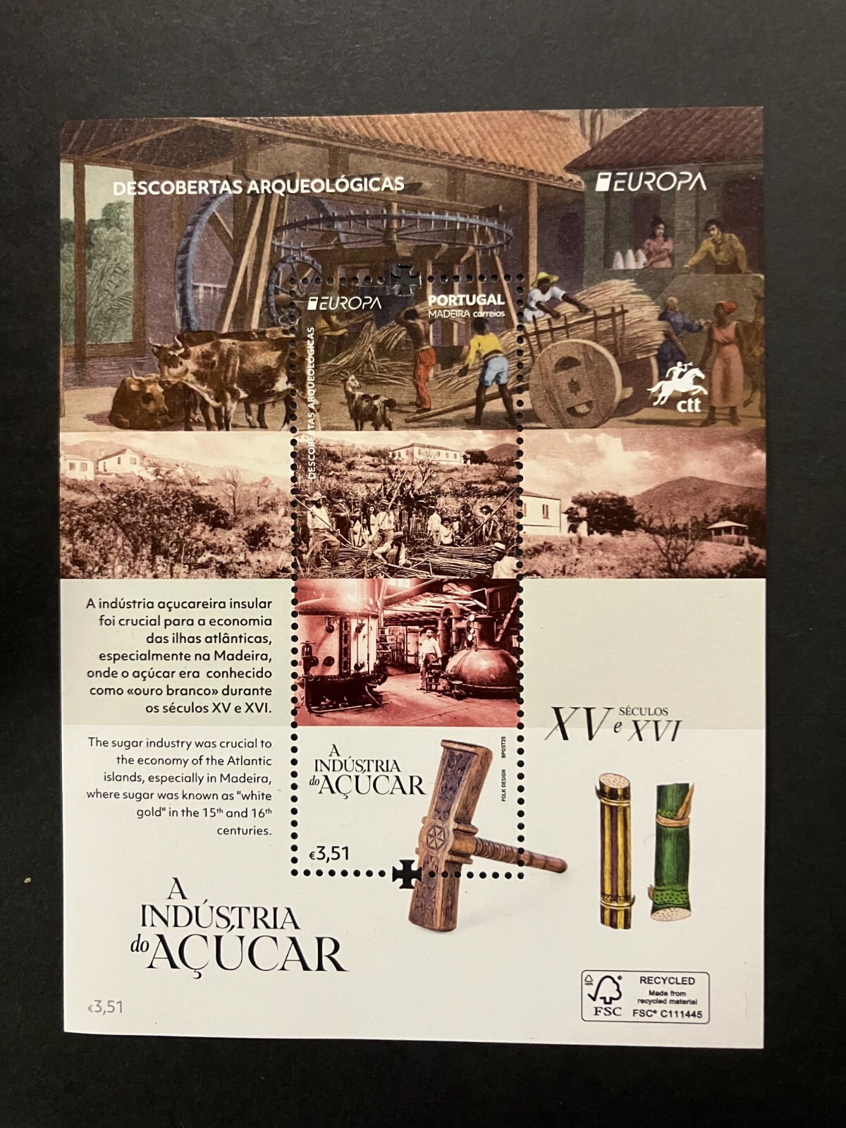 Portugal 2025 - Europa, Archaeology, Madeira stamps S/S MNH