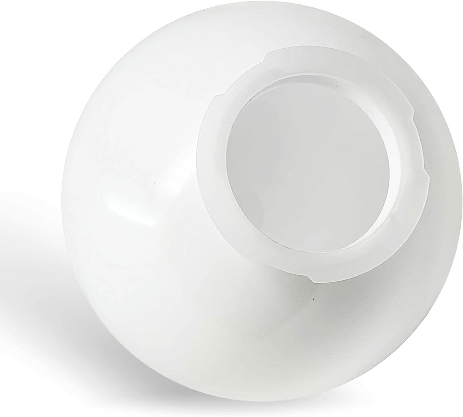 KastLite 10" White Acrylic Lamp Post Globe with 4-5/8" Twist Lock Neck