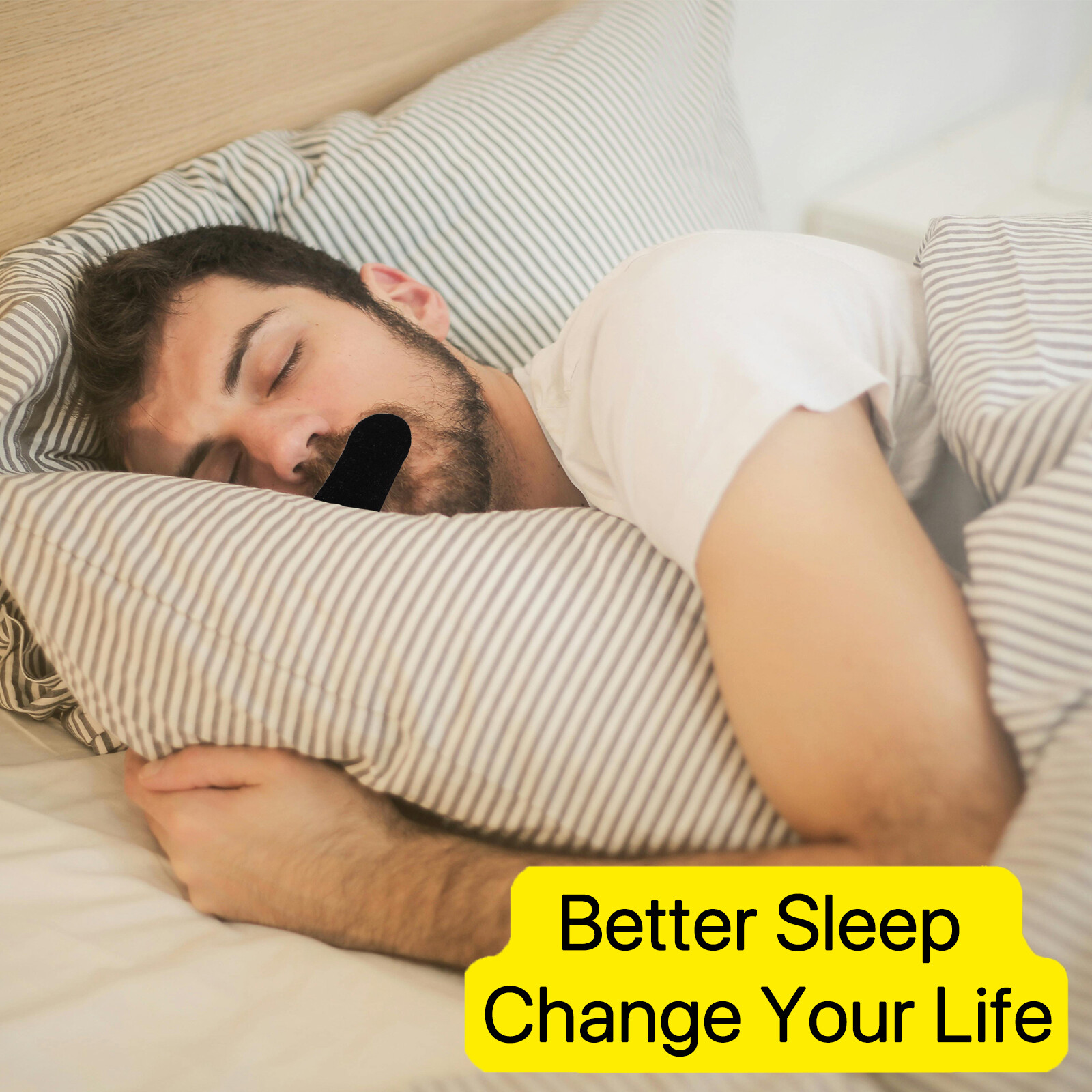 100pcs Strip-Mouth Tape Advanced Gentle for Better Nose Improved-Breathing Mini