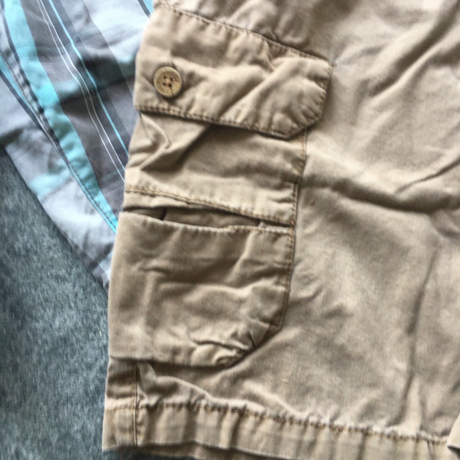 Boy Size 16 Clothing Lot 3x Shorts Summer Khaki Plaid Cargo Outdoor Preppy
