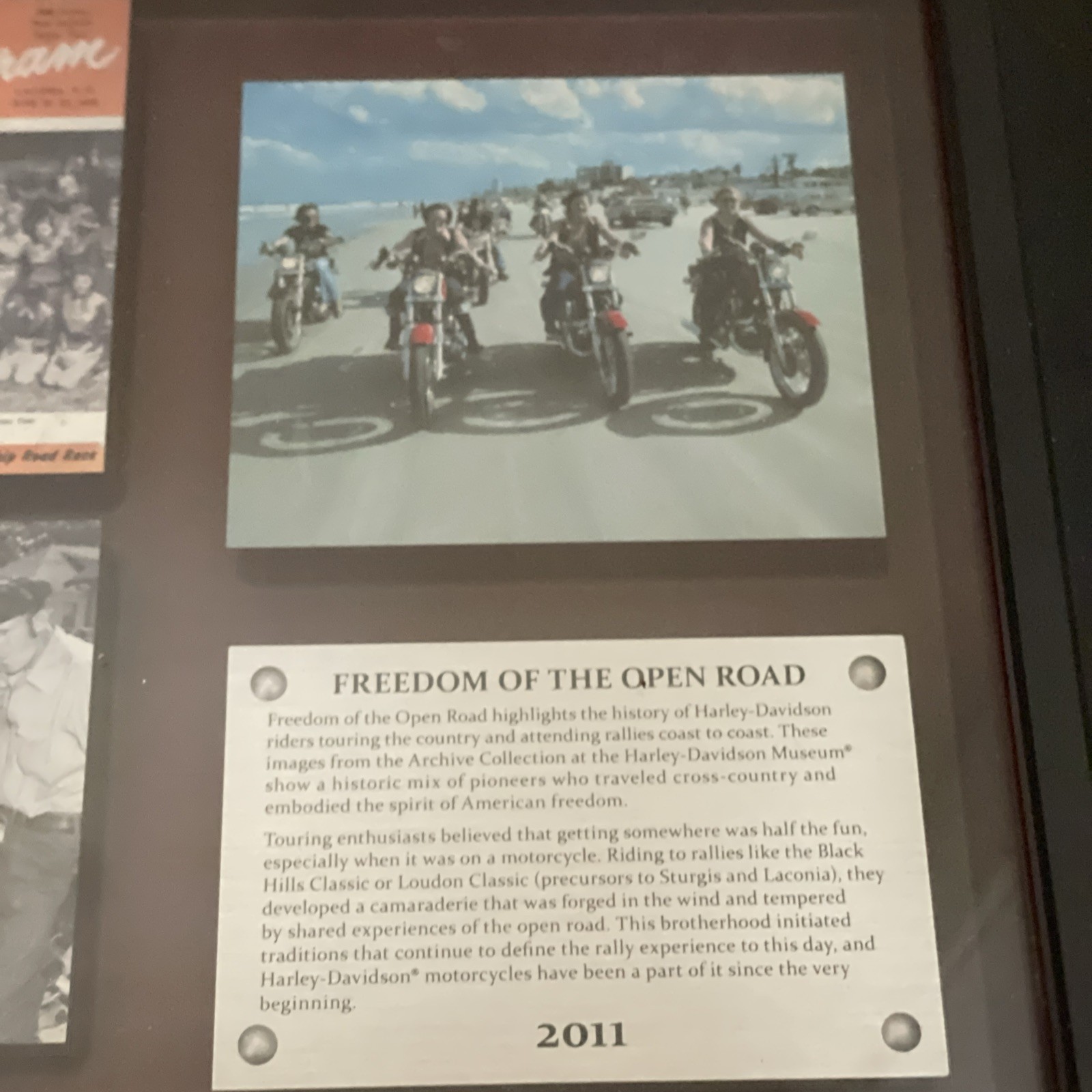 Harley Davidson Shadow Box Vintage Collector