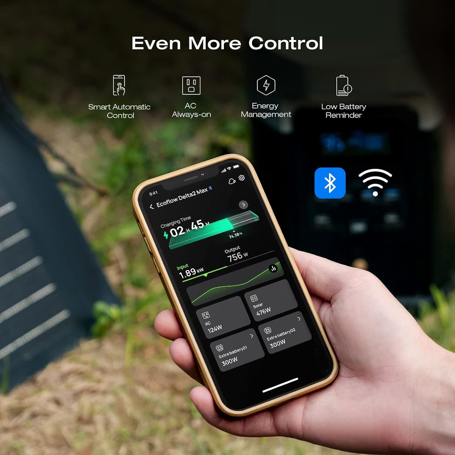 EcoFlow DELTA 2 Max Smart Generator Extra Battery 2048Wh for Outdoor, LFP