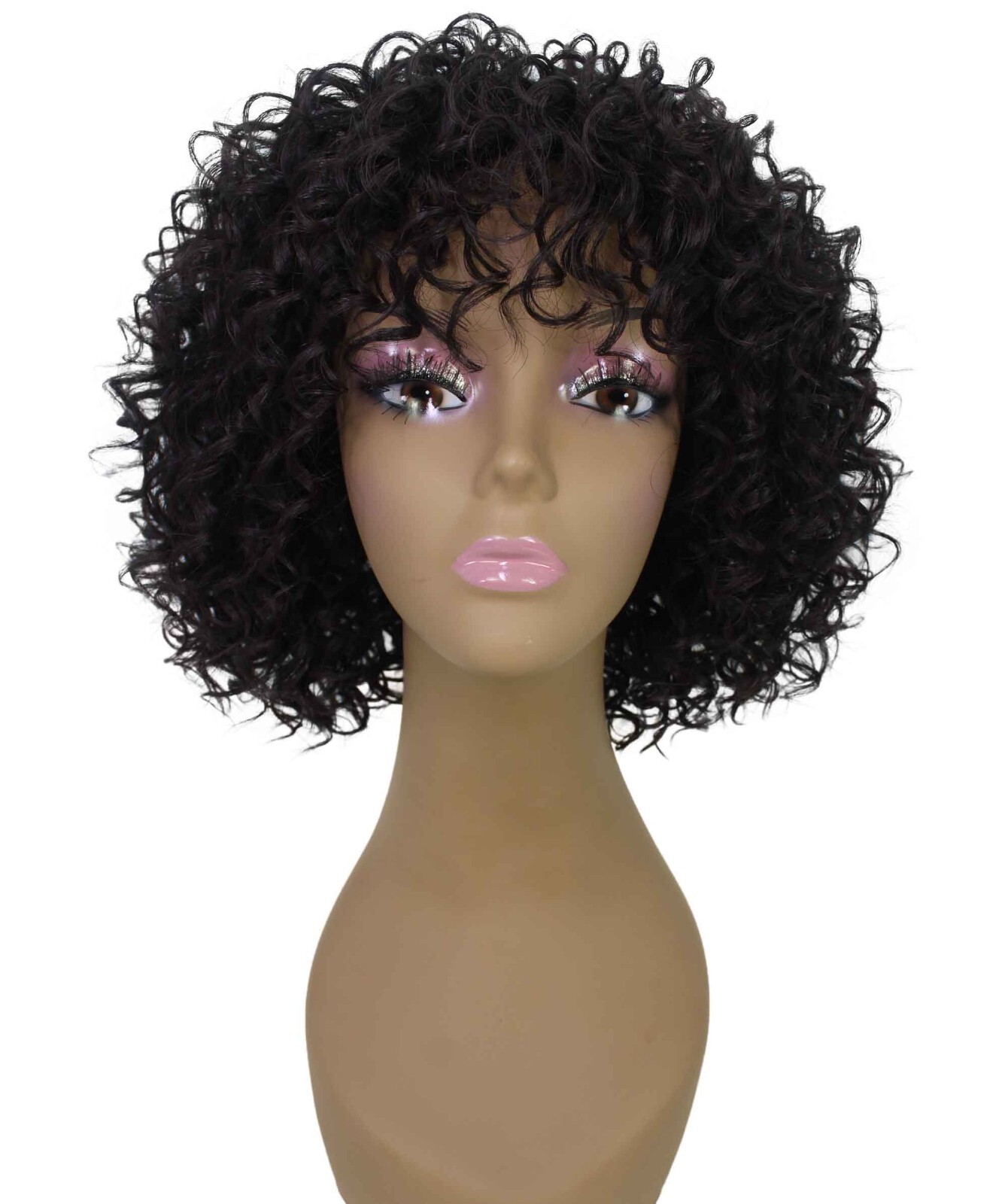 LUXLUXE Gabrielle Curly Pixie 11.5 in Long Full Wig No Lace,BF-0007