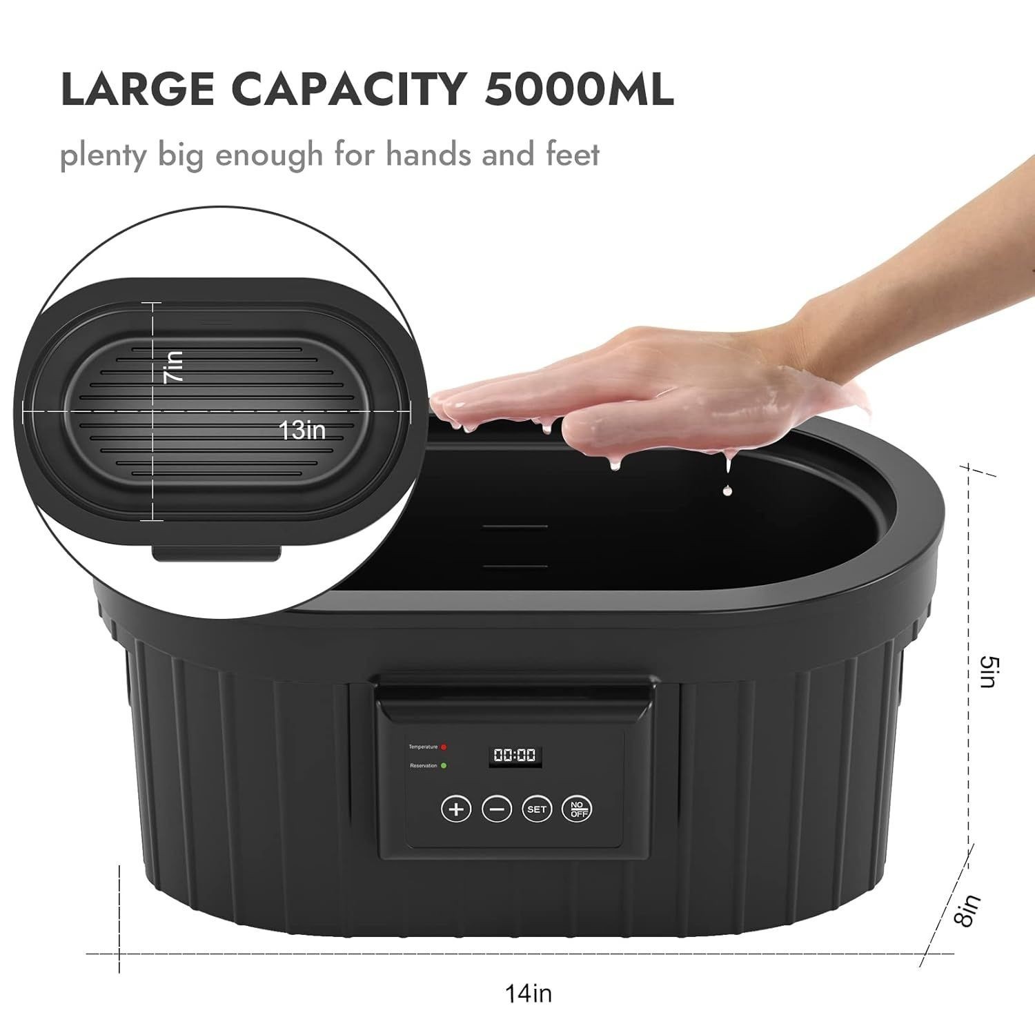 Paraffin Wax Machine for Hand and Feet, 5000ml Paraffin Bath