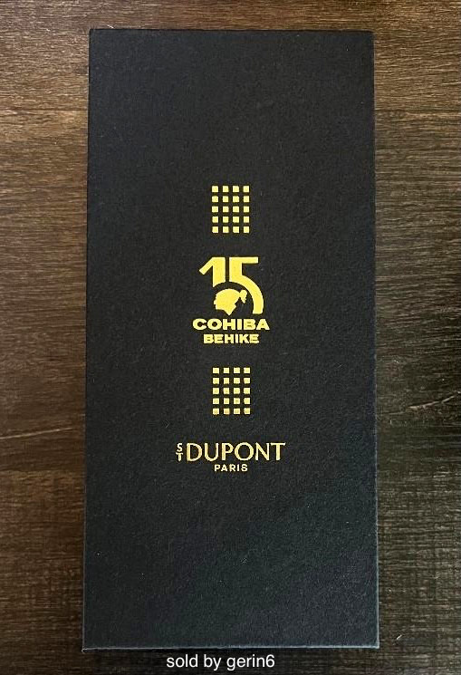 S.T. Dupont Behike Full Black Cigar Case For 2 Cigars 183203 New In Box