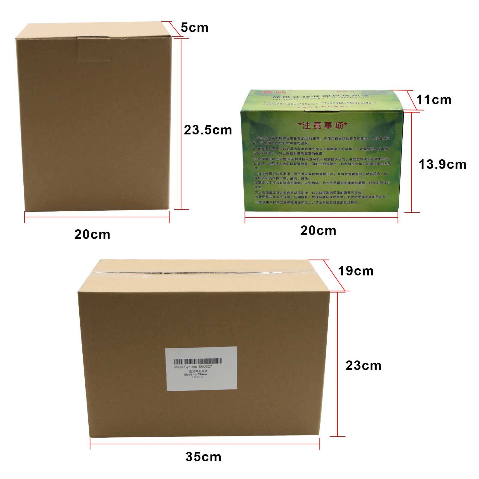 Full Face Gas Portable Electric Respirator Supplied Air Paint Spraying Chemical