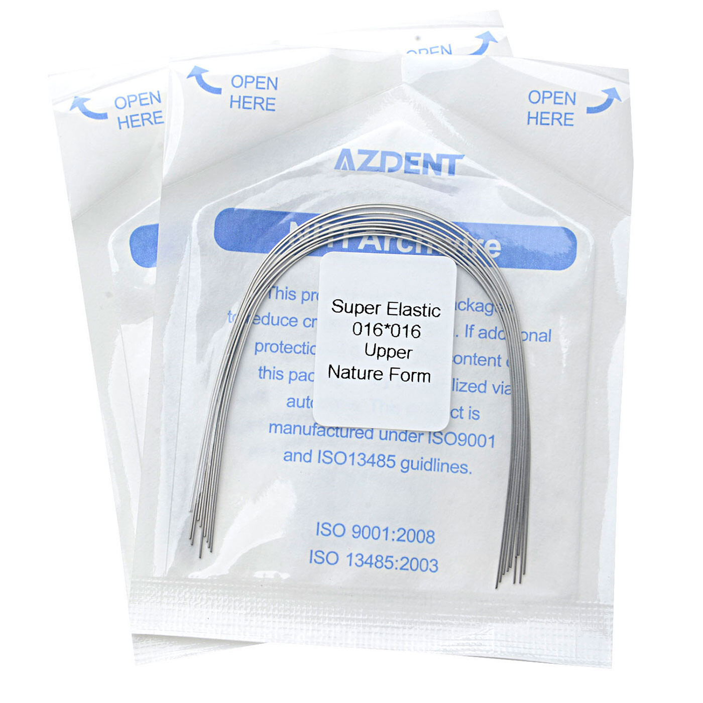 AZDENT Dental Orthodontic Super Elastic Niti Arch Wire Rectangular Natural Form